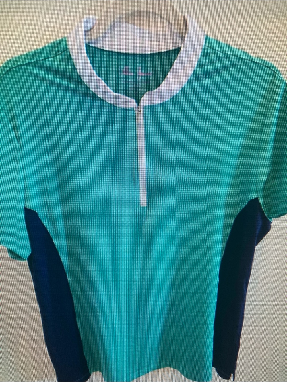 Lilly Pulitzer Teal Top with Pink Logo